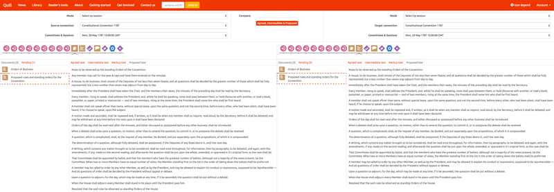 Compare documents - Comparison